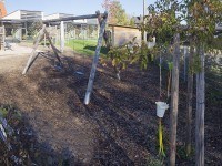 Landschaftsarchitektur Kunder 3 - Blick auf Schaukel und Regenmesser